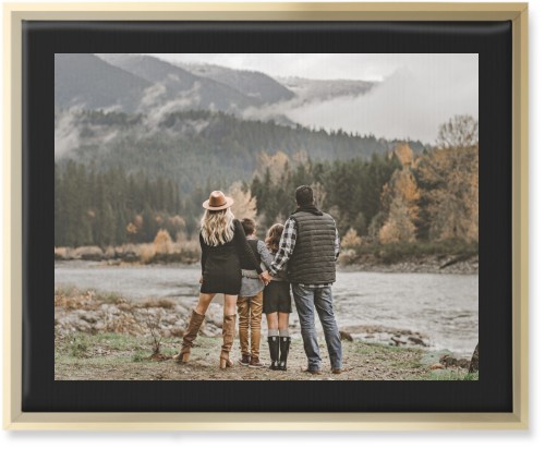 Simple Gallery of One Border Wall Art, Gold, Single piece, Canvas, 16x20, Multicolor