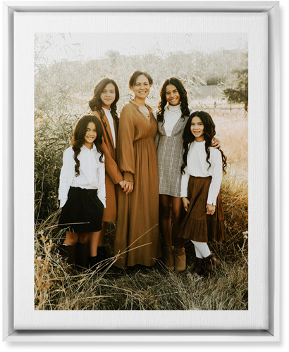 Simple Gallery of One Border Portrait Wall Art, White, Single piece, Canvas, 16x20, Multicolor, multi