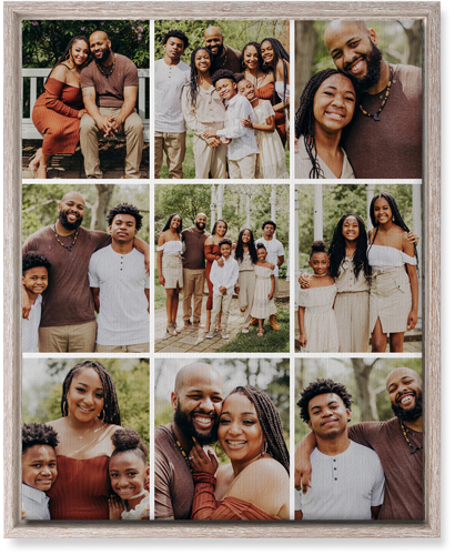 Gallery Grid of Nine Wall Art, Rustic, Single piece, Canvas, 16x20, Multicolor, multi