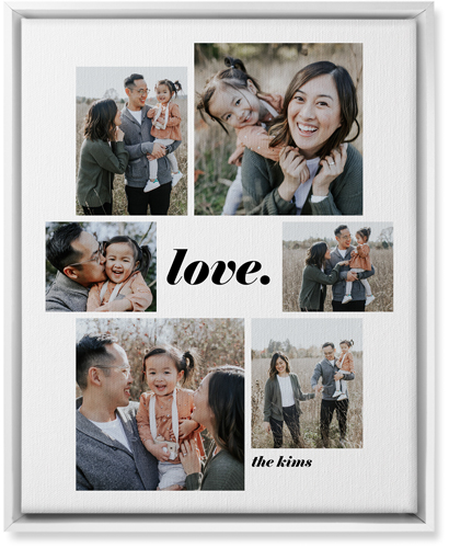 Gallery Around Text Portrait Wall Art, White, Single piece, Canvas, 16x20, Multicolor