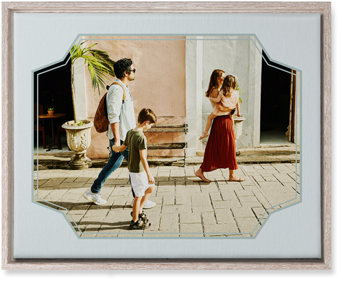 Unique Shape Wall Art, Rustic, Single piece, Canvas, 16x20, Gray