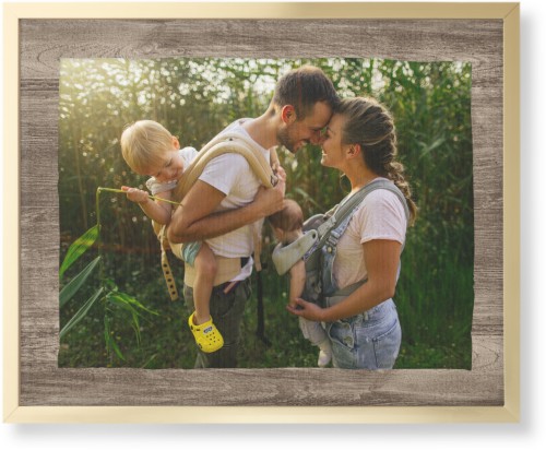 Countryside Wall Art, Gold, Single piece, Canvas, 16x20, Brown, wood