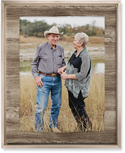 Countryside Portrait Wall Art, Metallic, Single piece, Canvas, 16x20, Brown