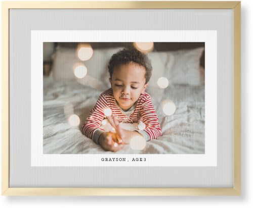 Frame Up Wall Art, Gold, Single piece, Canvas, 16x20, Gray