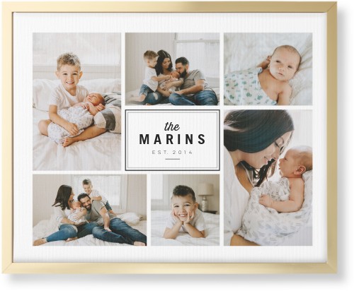 Round We Go Wall Art, Gold, Single piece, Canvas, 16x20, White, white