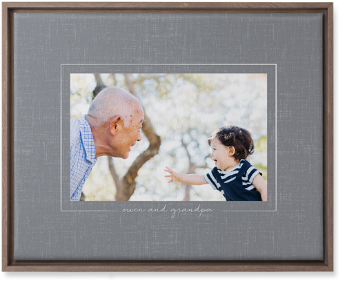 Take Shape Wall Art, Walnut, Single piece, Canvas, 16x20, Gray
