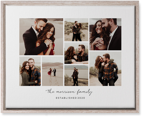 Pieces of Eight Wall Art, Rustic, Single piece, Canvas, 16x20, White, white