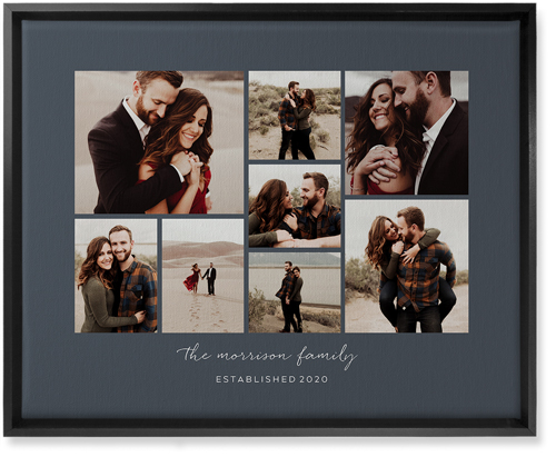 Pieces of Eight Wall Art, Black, Single piece, Canvas, 16x20, Gray, gray