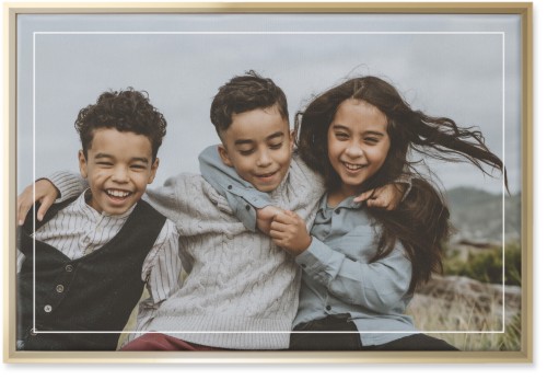 Floating Frame Wall Art, Gold, Single piece, Canvas, 20x30, White