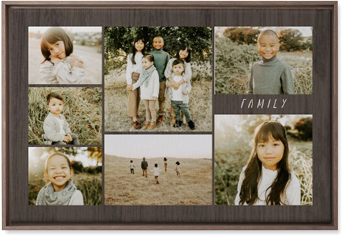 Lucky Seven Wall Art, Walnut, Single piece, Canvas, 20x30, Multicolor