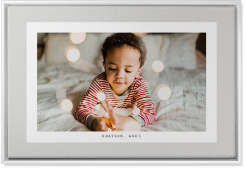 Frame Up Wall Art, White, Single piece, Canvas, 20x30, Gray, silver lining