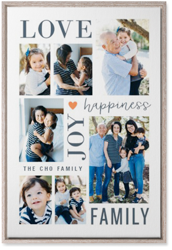 Happiness Is Wall Art, Rustic, Single piece, Canvas, 20x30, White, white