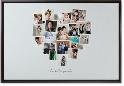 Heart Strings Wall Art, Black, Single piece, Canvas, 20x30, Gray, air