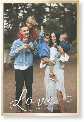 Just Love Portrait Wall Art, Gold, Single piece, Canvas, 20x30, White, white