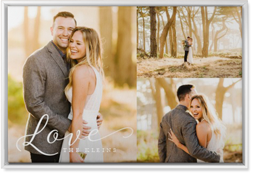 Just Love Trio Wall Art, White, Single piece, Canvas, 20x30, White, white