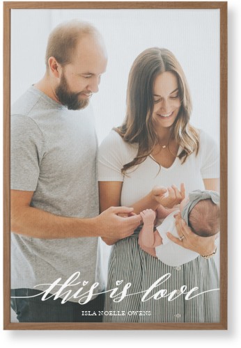 Love Is Portrait Wall Art, Natural, Single piece, Canvas, 20x30, White