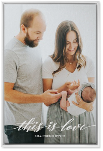 Love Is Portrait Wall Art, White, Single piece, Canvas, 20x30, White