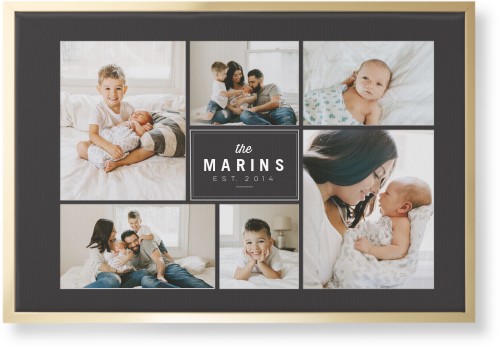 Round We Go Wall Art, Gold, Single piece, Canvas, 20x30, Gray, charcoal