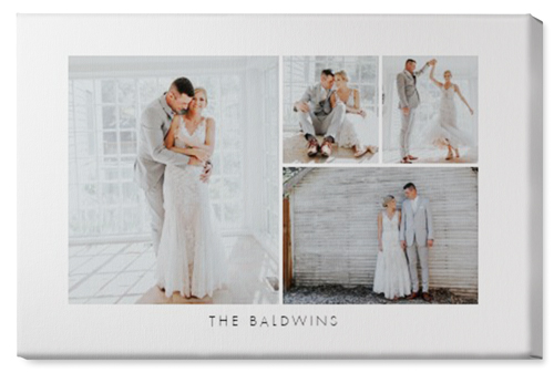 Four Corners Wall Art, No Frame, Single piece, Canvas, 20x30, White, white