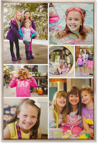 Gallery of Seven Wall Art, Metallic, Single piece, Canvas, 24x36, Multicolor, multi