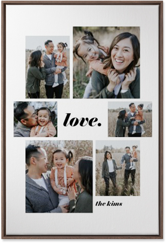 Gallery Around Text Portrait Wall Art, Walnut, Single piece, Canvas, 24x36, Multicolor