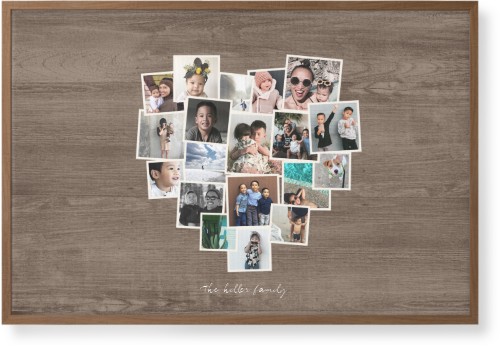 Heart Strings Wall Art, Natural, Single piece, Canvas, 24x36, Brown, wood