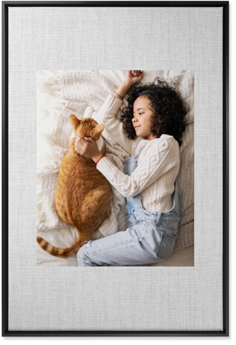 Full Frame One Wall Art, Black, Single piece, Canvas, 24x36, White