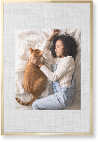 Full Frame One Wall Art, Gold, Single piece, Canvas, 24x36, White, white