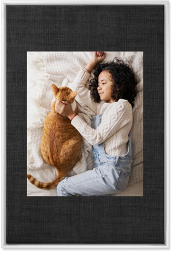 Full Frame One Wall Art, White, Single piece, Canvas, 24x36, Black