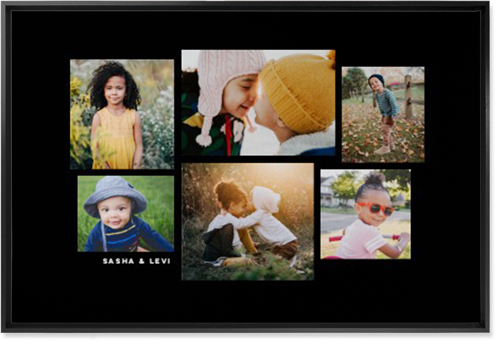 Six Times Wall Art, Black, Single piece, Canvas, 24x36, Black