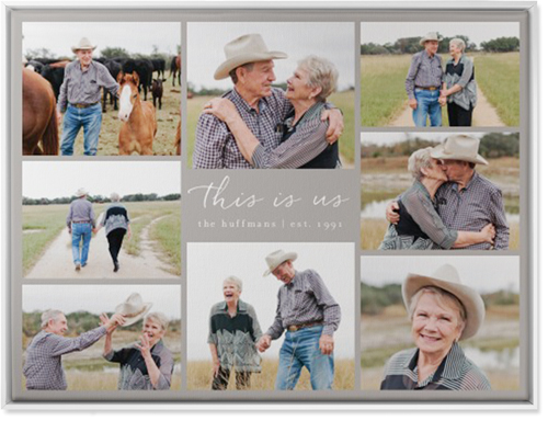 Gallery Around Text Wall Art, White, Single piece, Canvas, 30x40, Multicolor, multi