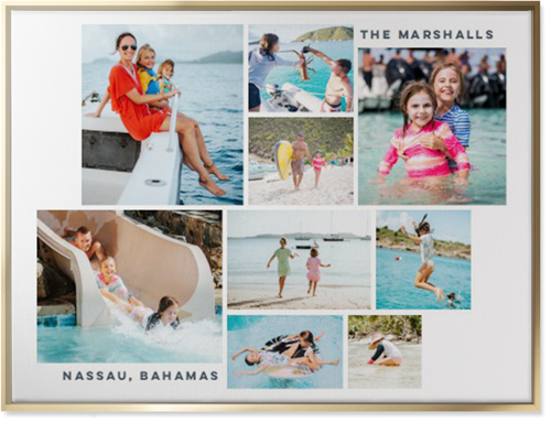 Gallery of Nine Wall Art, Gold, Single piece, Canvas, 30x40, Multicolor, multi