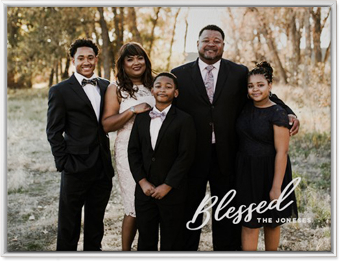 Blessed Letters Wall Art, White, Single piece, Canvas, 30x40, White