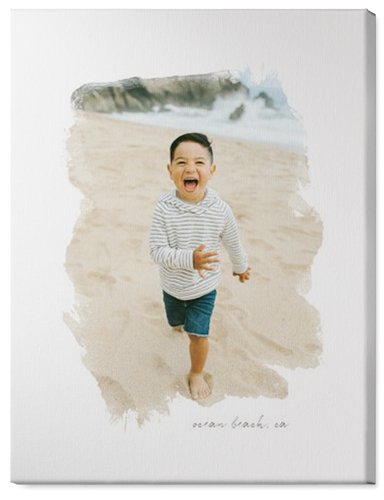 Brushstrokes Portrait Wall Art, No Frame, Single piece, Canvas, 30x40, White