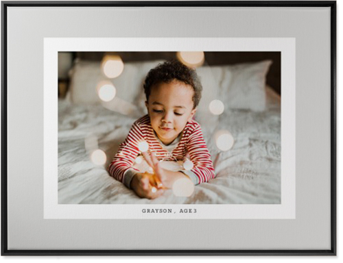 Frame Up Wall Art, Black, Single piece, Canvas, 30x40, Gray, silver lining