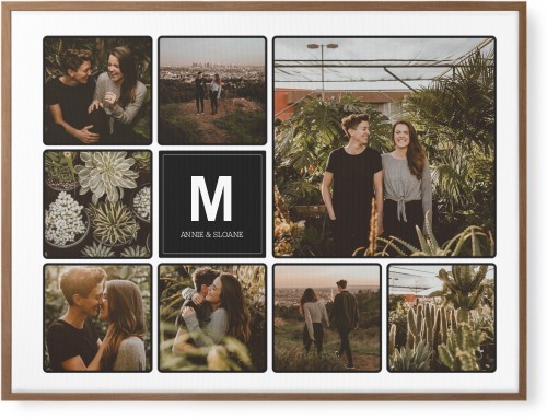 Photo Tiles Wall Art, Natural, Single piece, Canvas, 30x40, Black