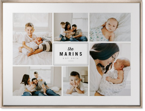 Round We Go Wall Art, Metallic, Single piece, Canvas, 30x40, White, white