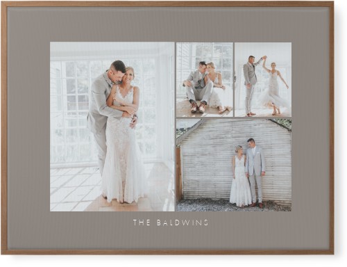 Four Corners Wall Art, Natural, Single piece, Canvas, 30x40, Gray, ash