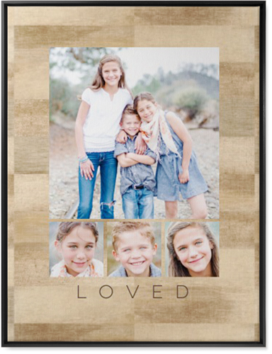 Four Real Wall Art, Black, Single piece, Canvas, 30x40, Beige, khaki