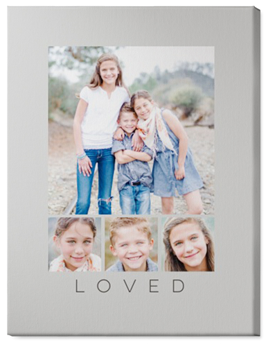 Four Real Wall Art, No Frame, Single piece, Canvas, 30x40, Gray, silver lining