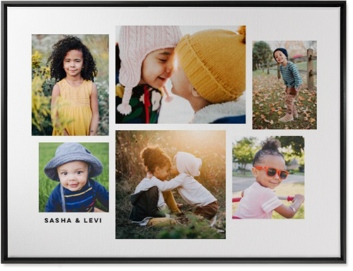 Six Times Wall Art, Black, Single piece, Canvas, 30x40, White