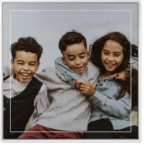 Floating Frame Wall Art, White, Single piece, Canvas, 36x36, White, white