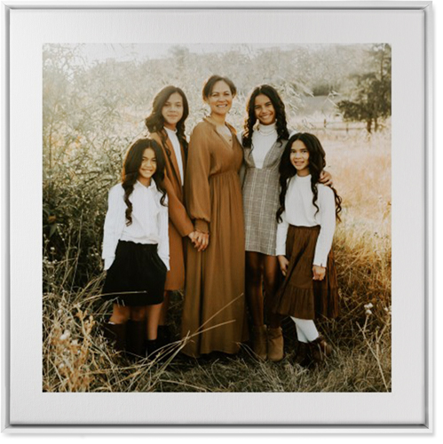 Simple Gallery of One Border Portrait Wall Art, White, Single piece, Canvas, 36x36, Multicolor, multi