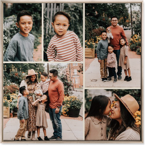 Gallery of Five Wall Art, Metallic, Single piece, Canvas, 36x36, Multicolor, multi