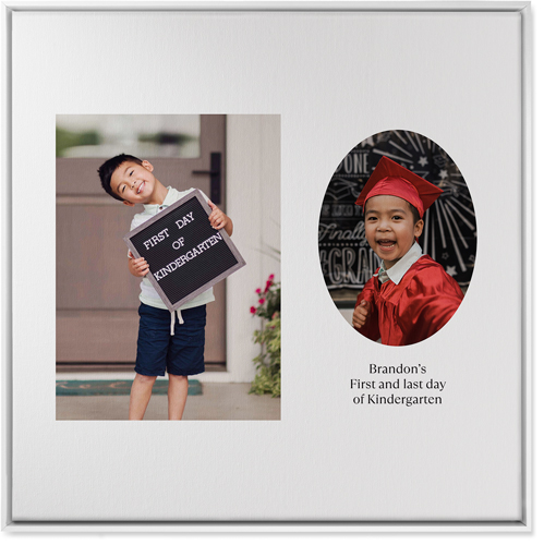 Oval Vignette Wall Art, White, Single piece, Canvas, 36x36, White, white