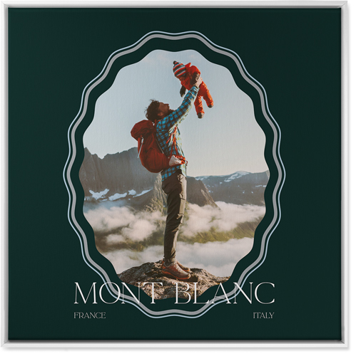 Rippled Border Wall Art, White, Single piece, Canvas, 36x36, White, white