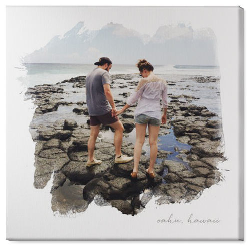 Brushstrokes Wall Art, No Frame, Single piece, Canvas, 36x36, White, white