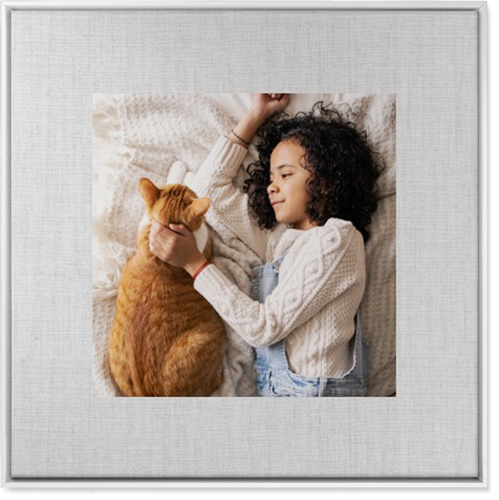 Full Frame One Wall Art, White, Single piece, Canvas, 36x36, White, white