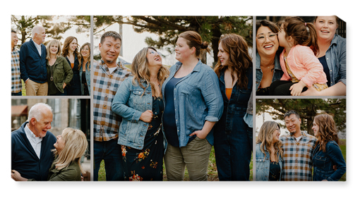 Gallery of Five Pano Wall Art, No Frame, Single piece, Canvas, 10x20, Multicolor, multi