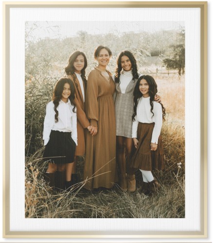 Simple Gallery of One Border Portrait Wall Art, Gold, Single piece, Canvas, 20x24, Multicolor